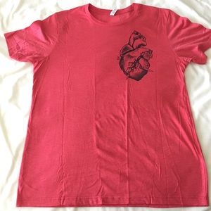 Red heart tee